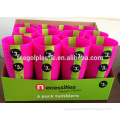 Picnic tumblers PP 4PC (Pink-RHODAMINE RED) in display box paking #TG1002EG